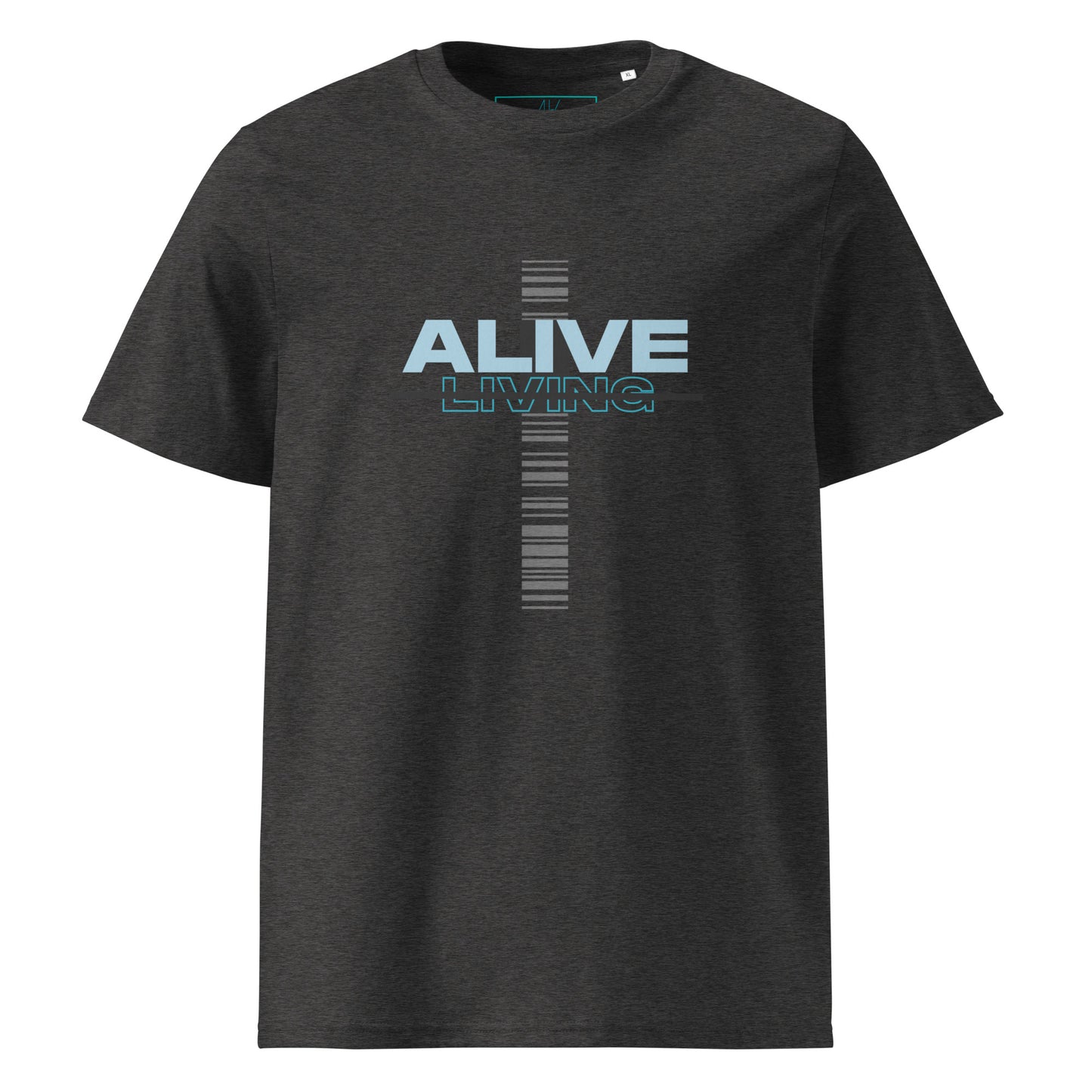 Alive Cross Unisex organic cotton t-shirt - Blue