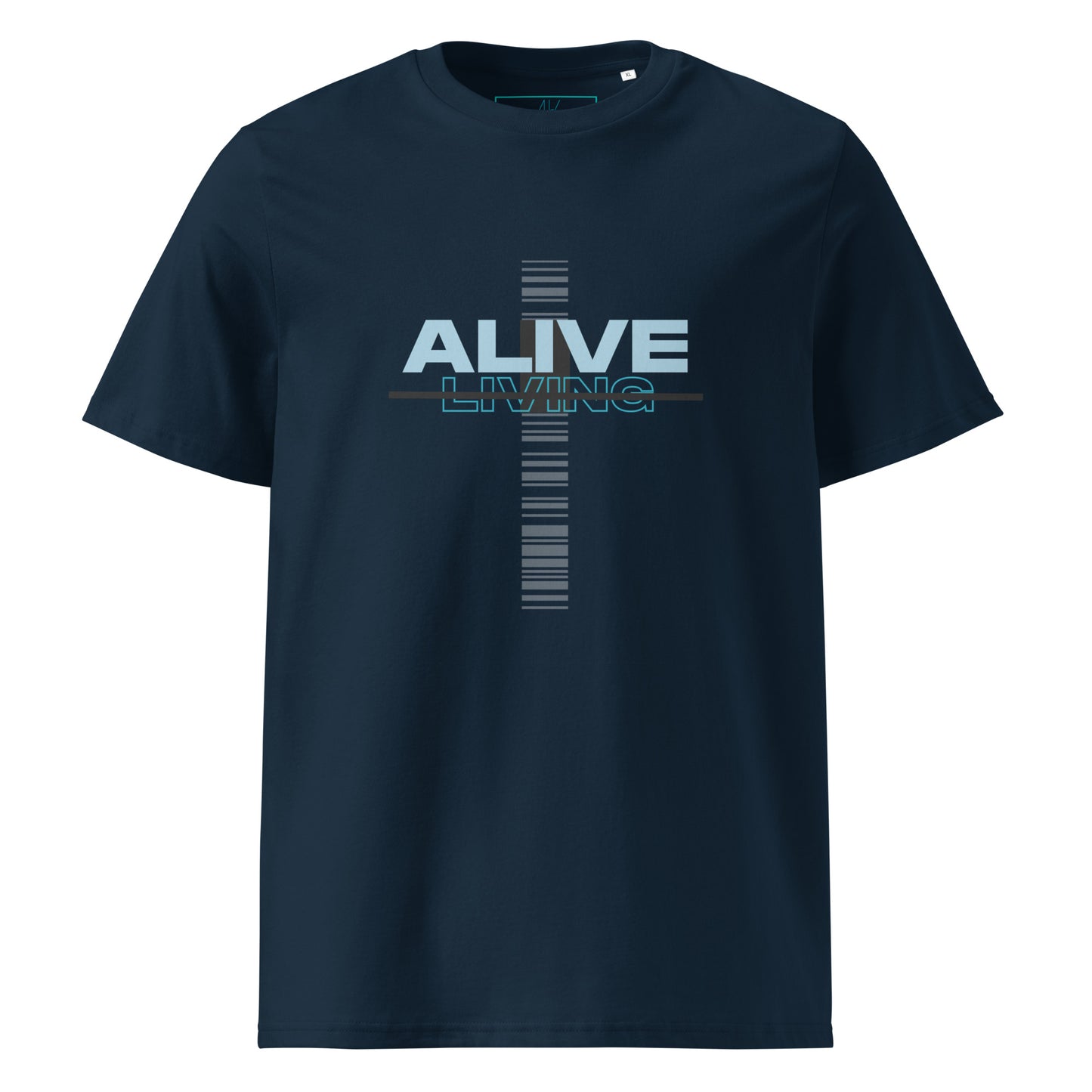 Alive Cross Unisex organic cotton t-shirt - Blue