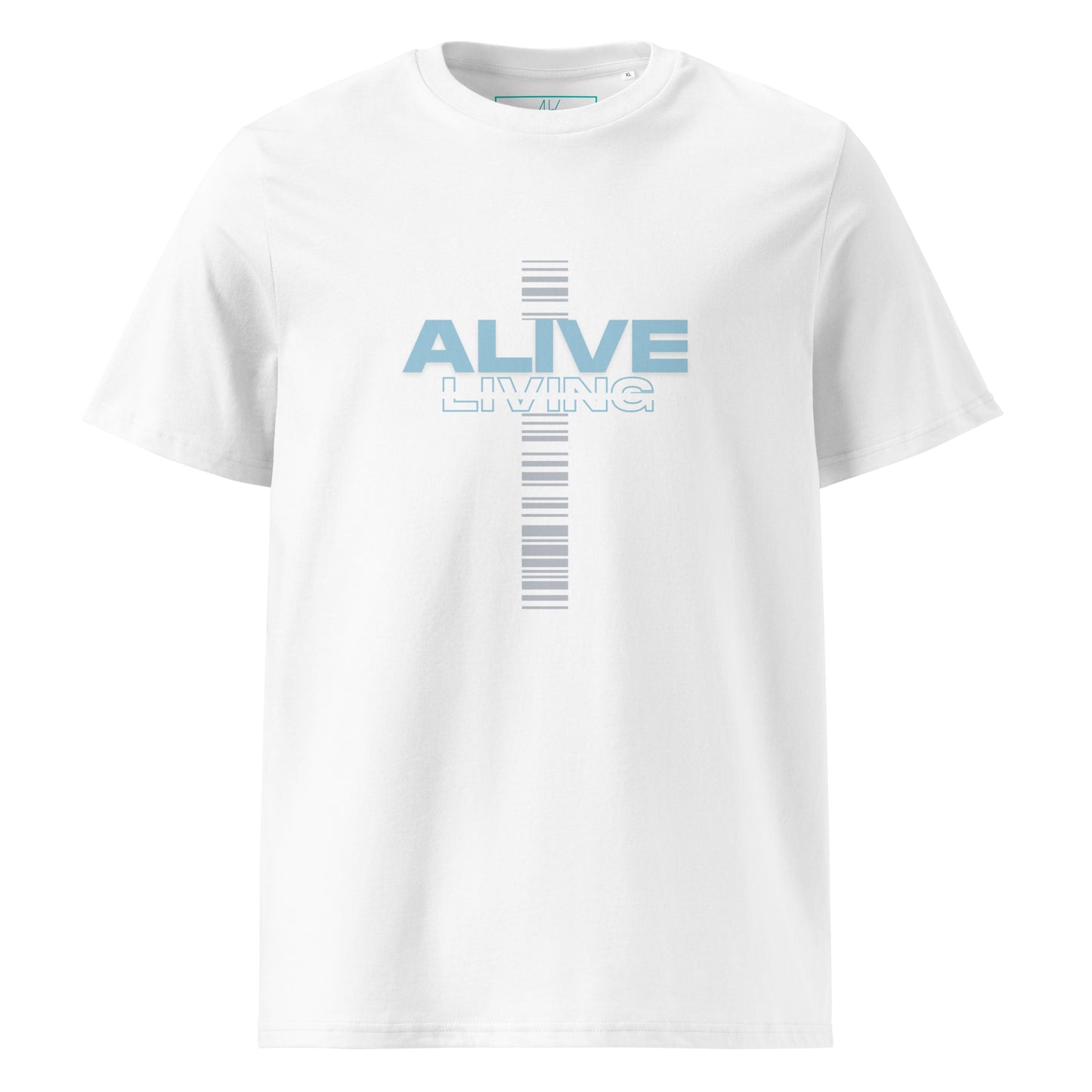 Alive Cross Unisex organic cotton t-shirt - Blue
