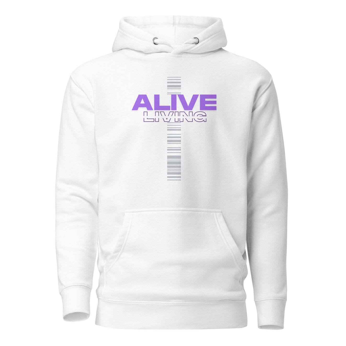 White Alive Cross Hoodie