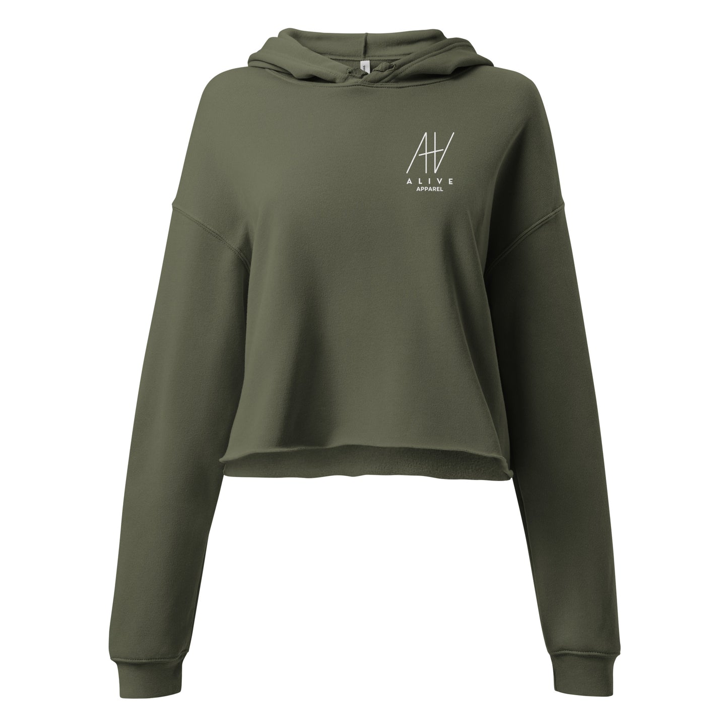 Alive Logo Crop Hoodie