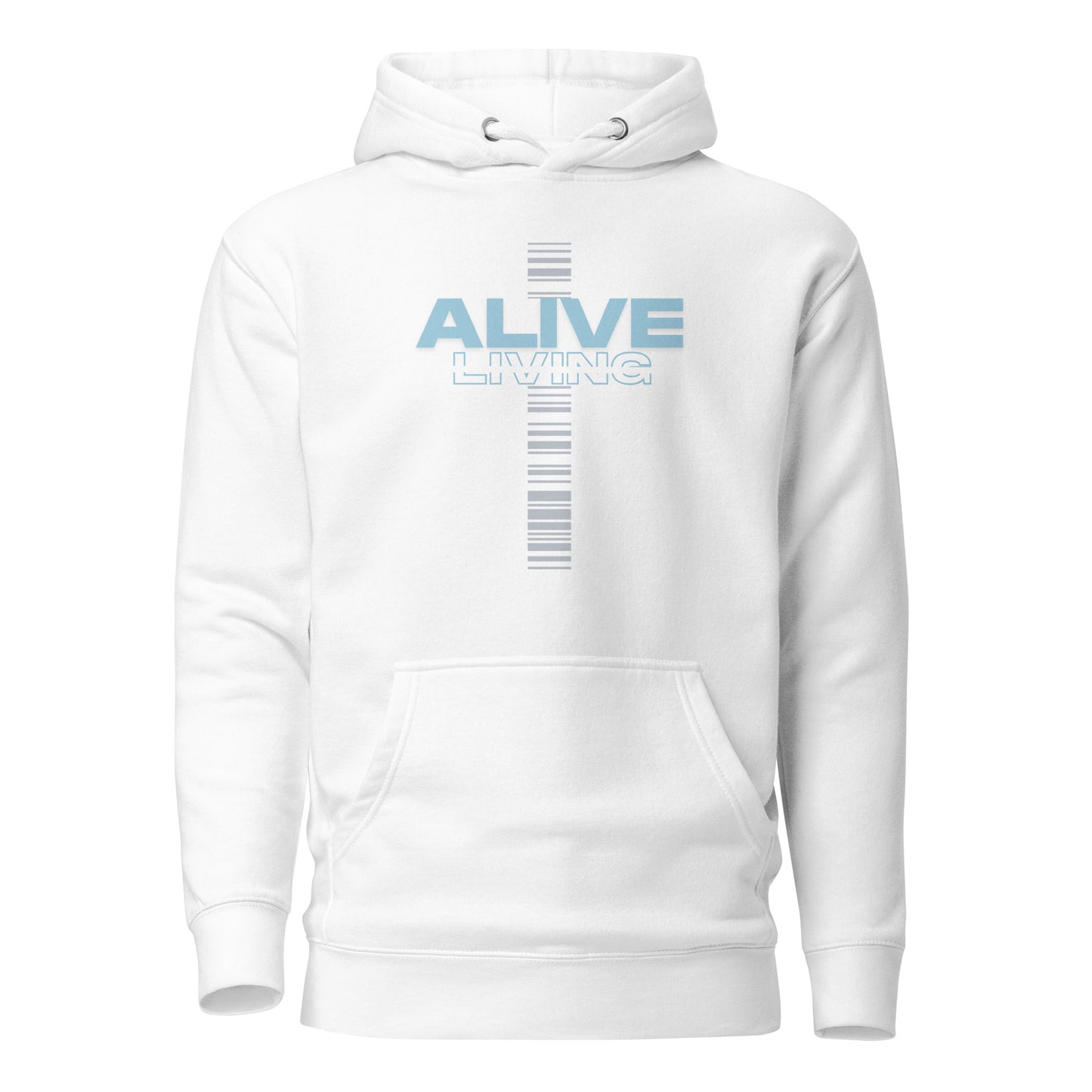 White Alive Cross Hoodie