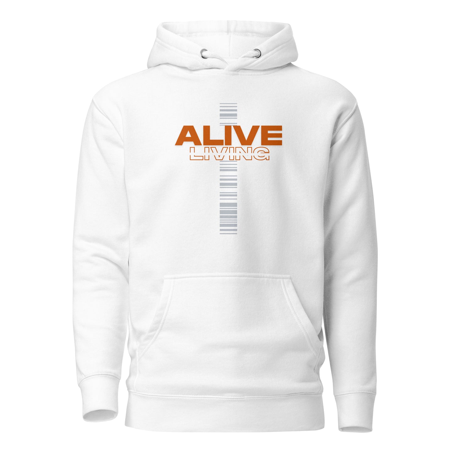 White Alive Cross Hoodie
